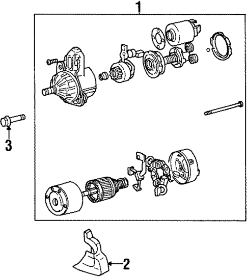 Starter for 1997 Mitsubishi 3000GT #1