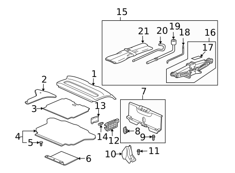 Interior Trim - Rear Body for 2005 Honda Civic #2