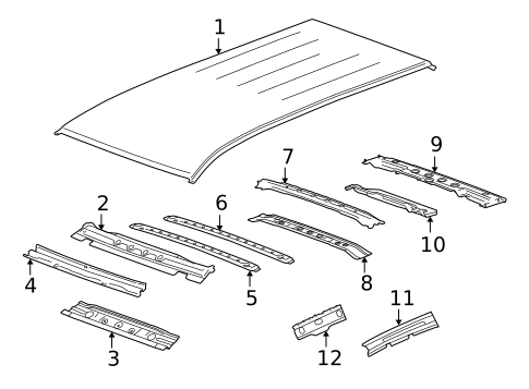 Roof & Components for 2012 GMC Terrain #1