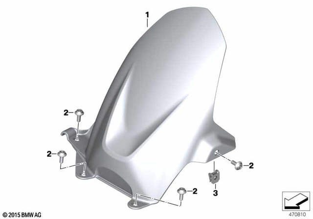 46628556890 - Frame and Mounting Parts: Rear Wheel Cover -  for BMW-Motorrad Image