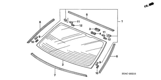 Rear Windshield for 2005 Honda Civic #0