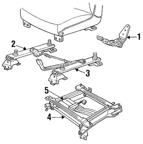 Seat Components for 1994 Dodge Shadow #0