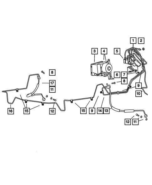 Brake Lines and Hoses for 2002 Jeep Liberty #0