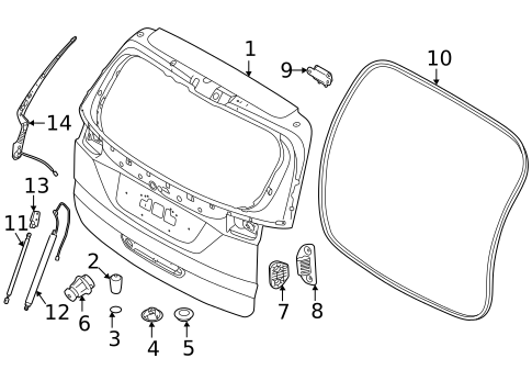 Gate & Hardware for 2022 Kia Carnival #0