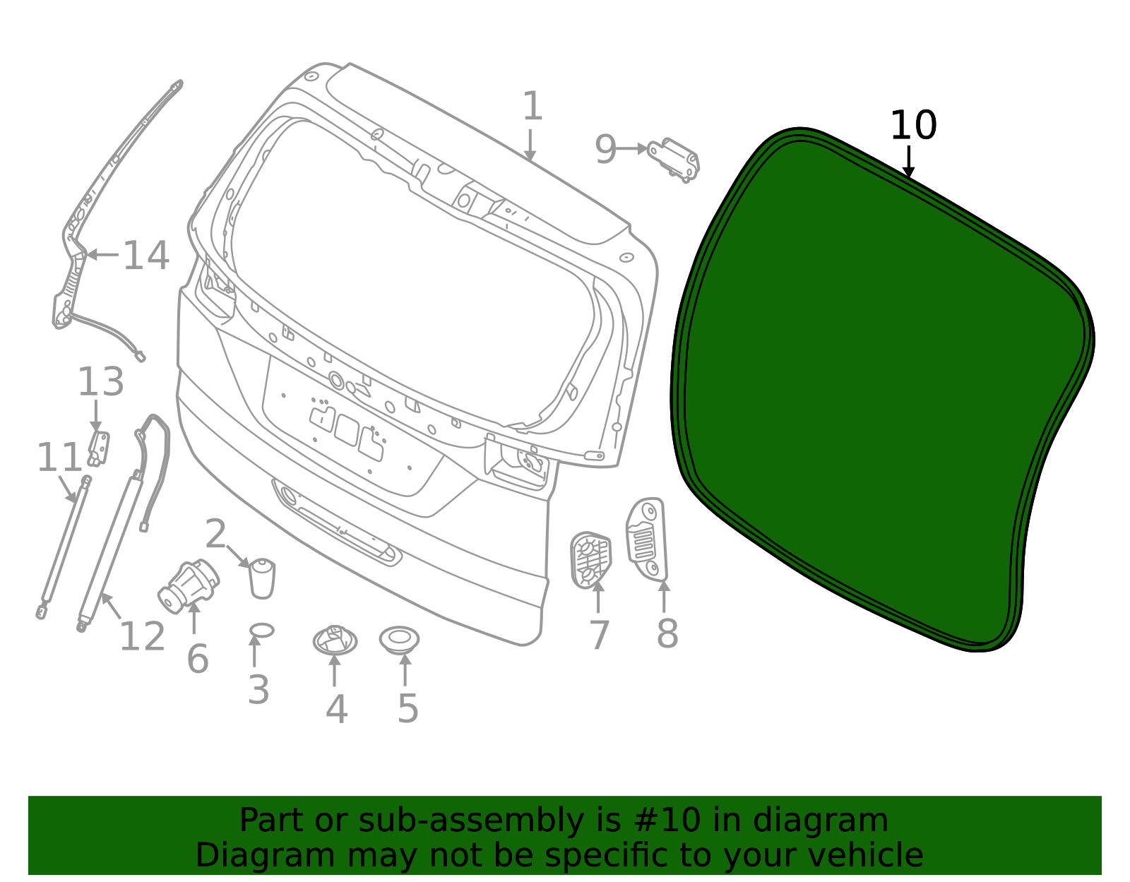 2022-2025 Kia Carnival Weatherstrip 81761-R0000 | QuirkParts