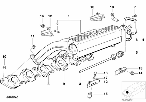 Intake Manifold for 1997 BMW 850Ci #0