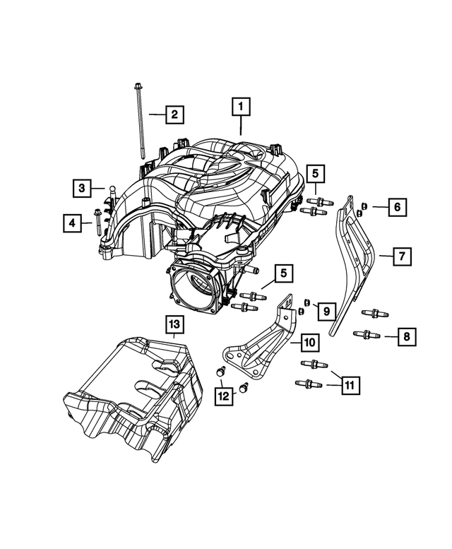 4627022AB - Engine: Intake Manifold Bracket, Front for Mopar Image
