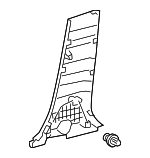 62413F4020C0 - Body: Lower Center Pillar Trim for Toyota: C-HR Image