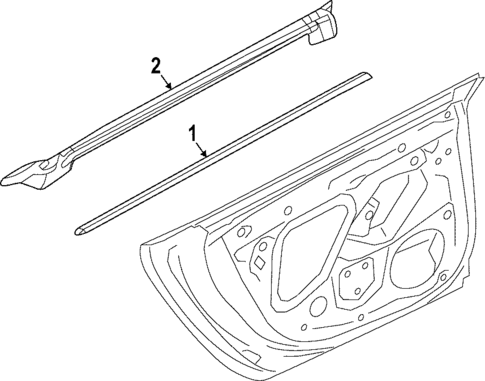 Exterior Trim - Rear Door for 2021 Audi RS7 Sportback #0