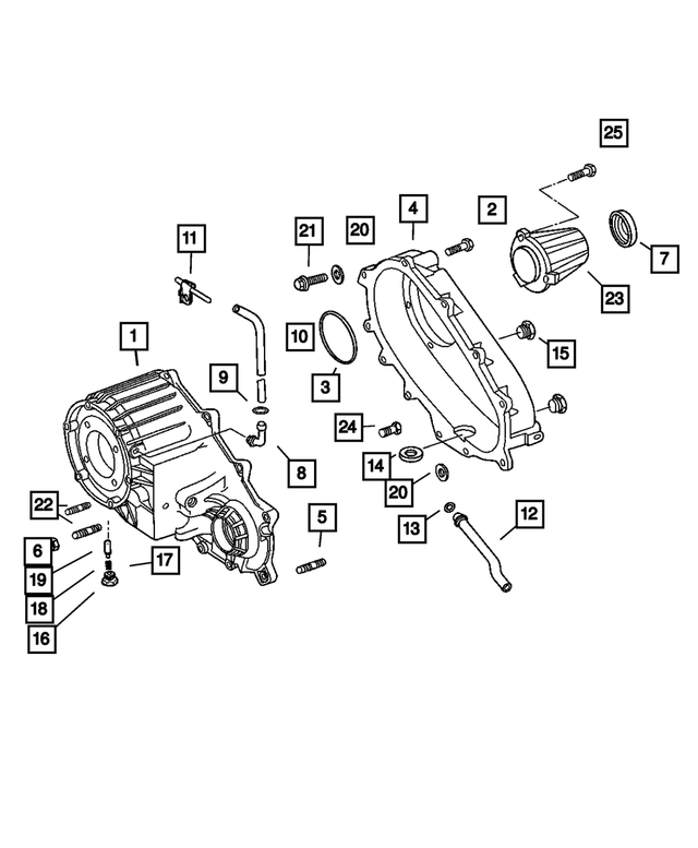 5179296AA - : Transfer Front Case for Mopar Image