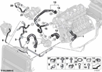 17127540127 - Radiator: Hose From Engine to Radiator, Top for BMW Image