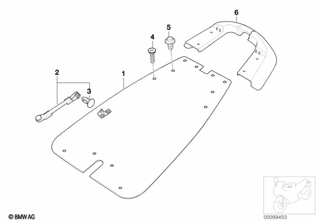 46542300441 - Audio, Navigation, Information Systems: Holding Strap - L=180Mm for BMW-Motorrad Image