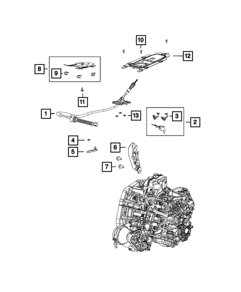 Gearshift Controls and Related Parts for 2017 Jeep Renegade #1