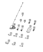 68142047AB - Electrical: Passive Entry Antenna for Mopar Image