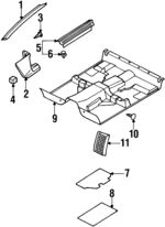 8972960301 - Body: Windshield Pillar Trim for Isuzu Image