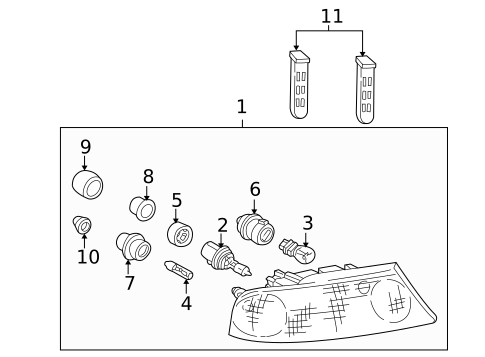 Bulbs - Chassis for 2002 Lincoln Blackwood #0