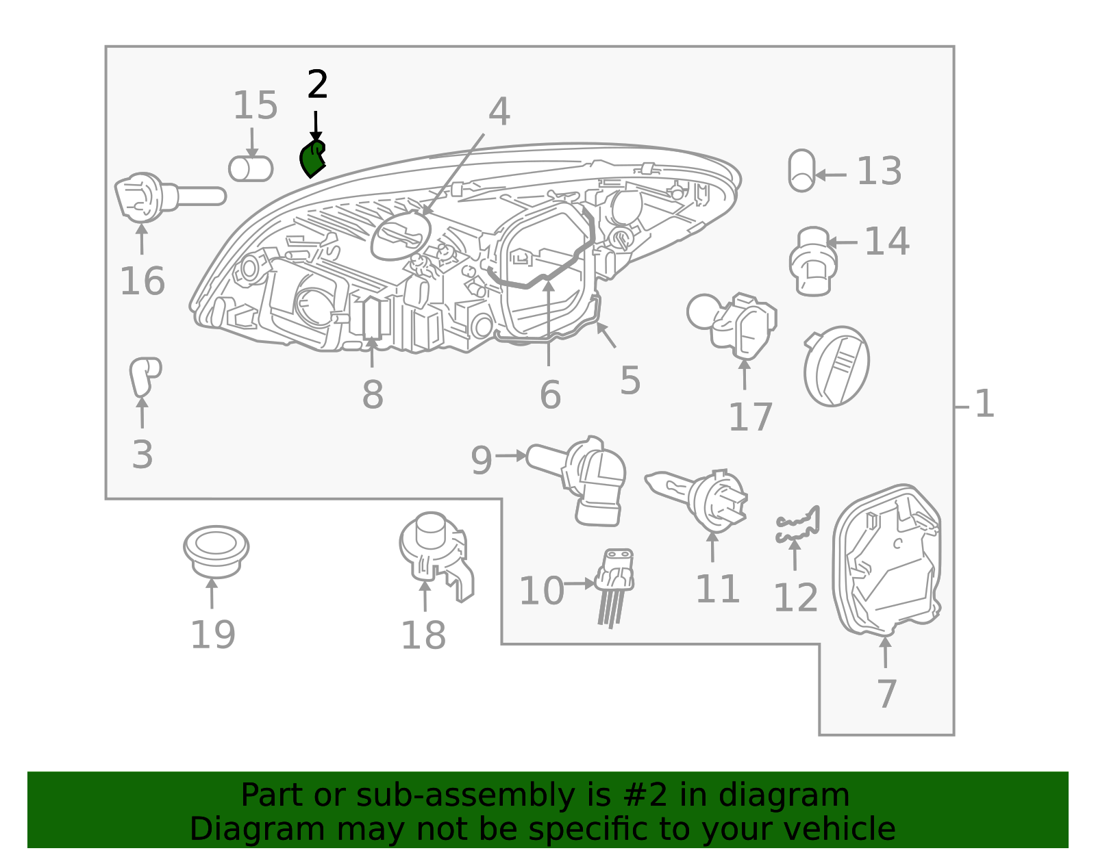30655974 - High-Quality Headlamp Assembly Clip for AutoNation Parts