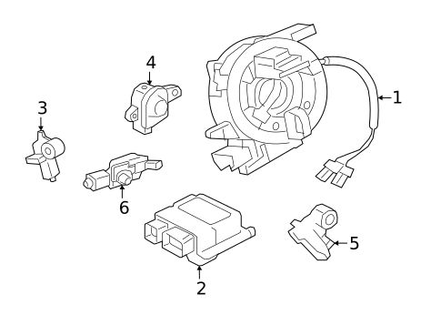 Air Bag Components for 2017 Jaguar XF #1