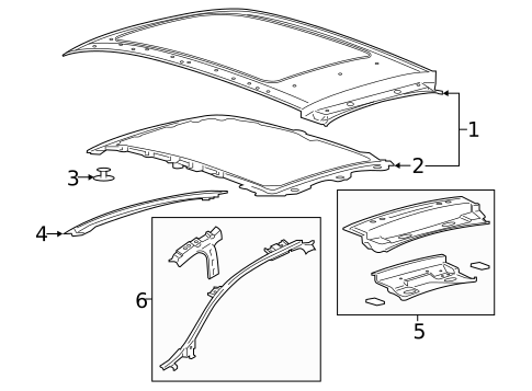 Roof & Components for 2023 Lincoln Nautilus #0