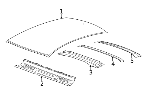 Roof & Components for 2015 Cadillac ATS #1