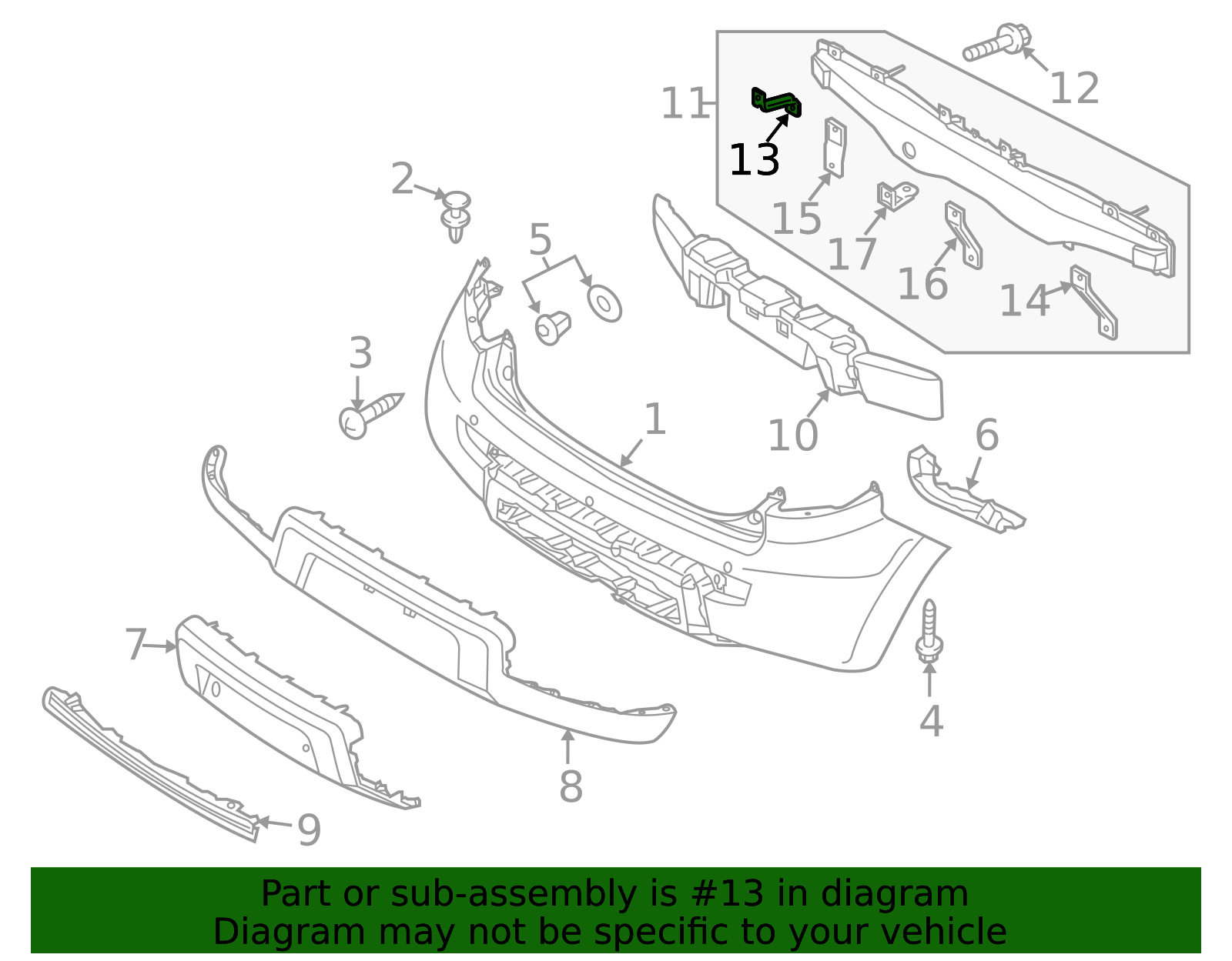 2010-2013 Kia Soul Upper Bracket 86633-2K060 | OEM Parts Online