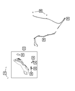 5178466AB - Electrical: Windshield Washer Hose for Mopar Image
