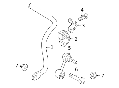 Stabilizer Bar & Components for 2012 Volkswagen Golf #0