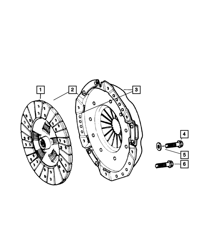 52104363AB - Clutch: Clutch Disc for Mopar Image