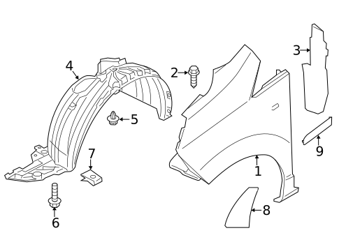 Fender & Components for 2017 Nissan NV200 #0