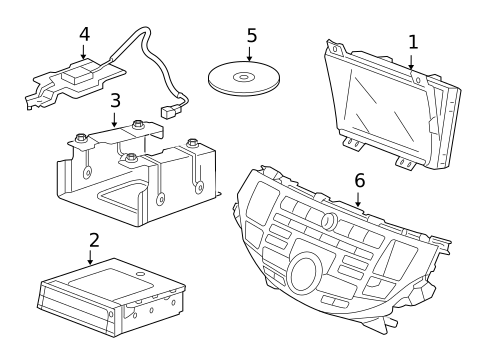 Navigation System for 2010 Honda Accord #1