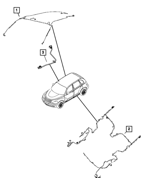 Wiring-Body and Accessories for 2010 Chrysler PT Cruiser #1
