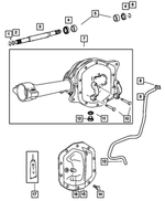 5066067AA - Front Suspension &amp; Drive: O Ring for Dodge: Nitro | Jeep: Liberty Image