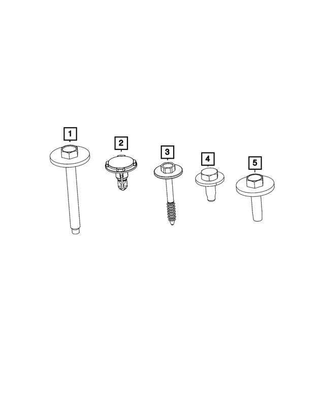 6510419AA - Electrical: Tapping Hex Head Screw And Washer for Mopar Image
