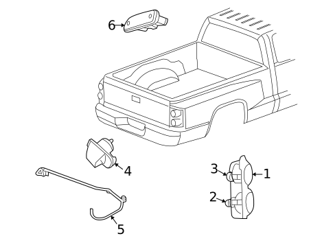 Tail Lamps for 2008 Mitsubishi Raider #0