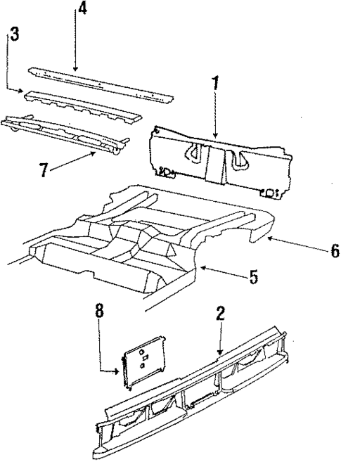 Rear Body & Floor for 1986 Buick Electra #0