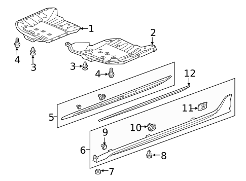 Exterior Trim - Pillars for 2018 Acura TLX #0