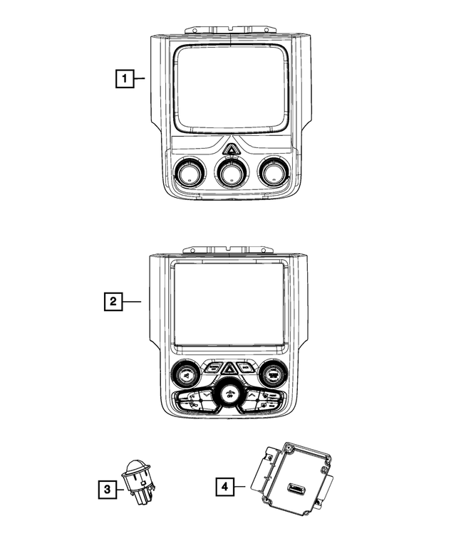 « 1UJ97DX9AL – Air Conditioners and Heaters : Ouverture Du Bloc Central pour Mopar Image »