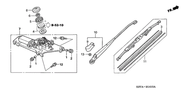Rear Wiper for 2005 Honda Insight #0