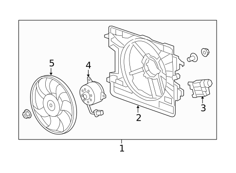 Cooling Fan for 2009 Chevrolet HHR #0