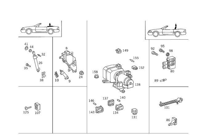 1298001448 - Vacuum System: Pump for Mercedes-Benz Image image