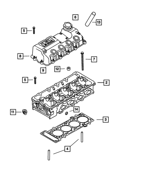 Cylinder Head for 2005 Chrysler PT Cruiser #0