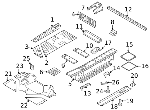 Floor & Rails for 2015 Audi R8 #0