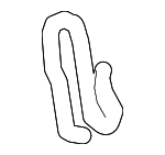 18307620323 - Exhaust: Actuator Retainer for BMW Image