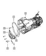 53032928AB - NSG370; 6-Speed; Manual Transmission: Dust Clutch Housing Spacer for Mopar Image