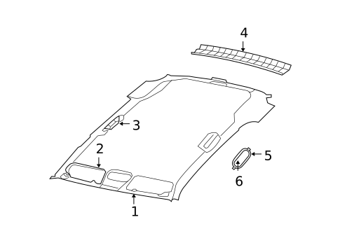 Interior Trim - Roof for 2008 Dodge Nitro #0