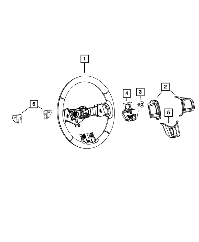 6AD811VXAA - Steering: Steering Wheel for Mopar Image image