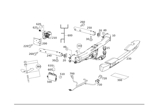 Trailer Coupling for 2008 Mercedes-Benz E320 #0