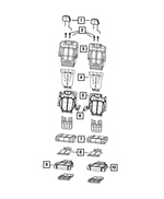 7HQ17TX7AA - : Rear Seat Cushion Cover, Left for Mopar Image