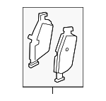32329536 - : 2023-2025 Volvo - Disc Brake Pad Set for Volvo: XC40, XC40 Recharge Image