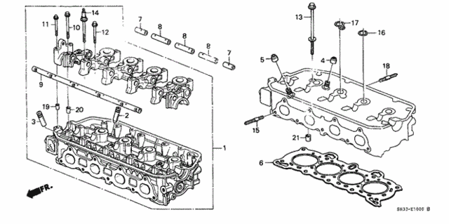 Cylinder Head for 1990 Honda Civic #0